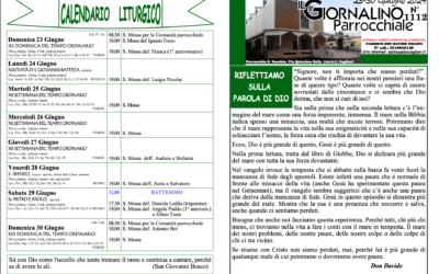 Calendario liturgico e giornalino parrocchiale 23-30 giugno 2024